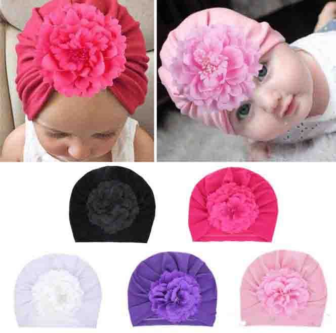 #Pink Sombreros para bebé niña,gorros de algodón de Color 