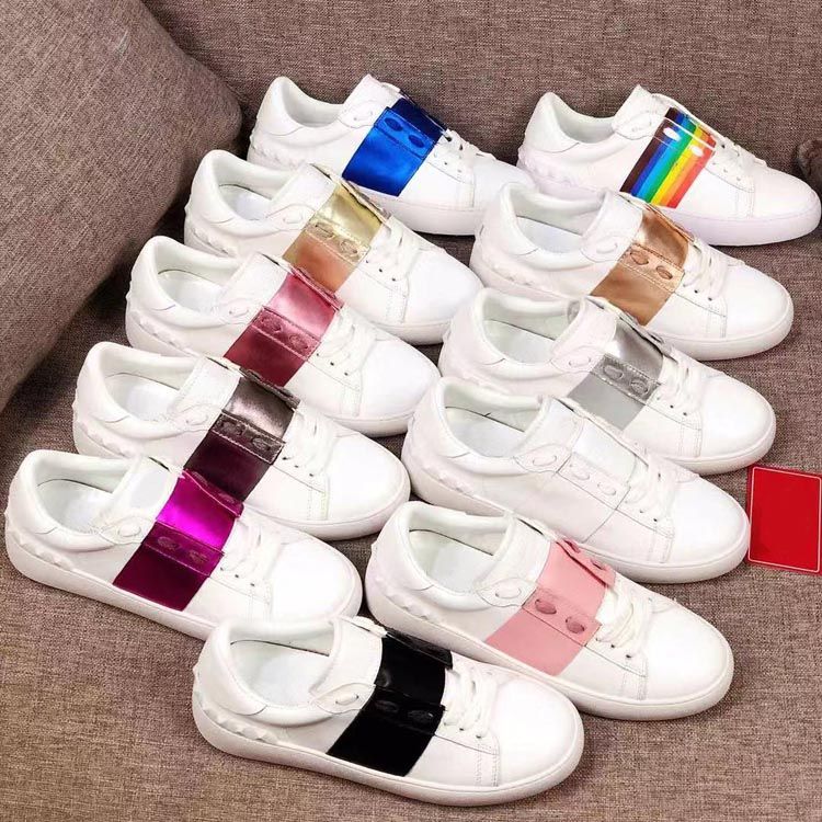Satin Al 2018 Moda Yeni Sevgililer Gunu Beyaz Spor Ayakkabi Duz Yuksek Topuklu Deri Ayakkabi Bayan Erkek Spor Ayakkabilar Tl424 63 Dhgate Comda