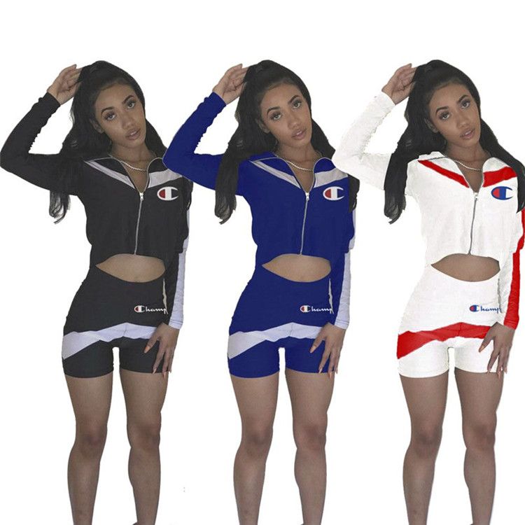 champion hoodie and shorts set