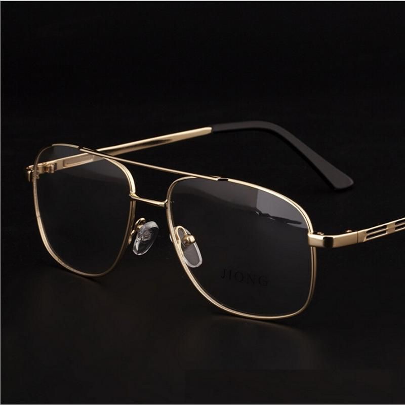 Brand Retro Gold Eyeglasses Frames Men Eye Glasses Frames For Mens ...