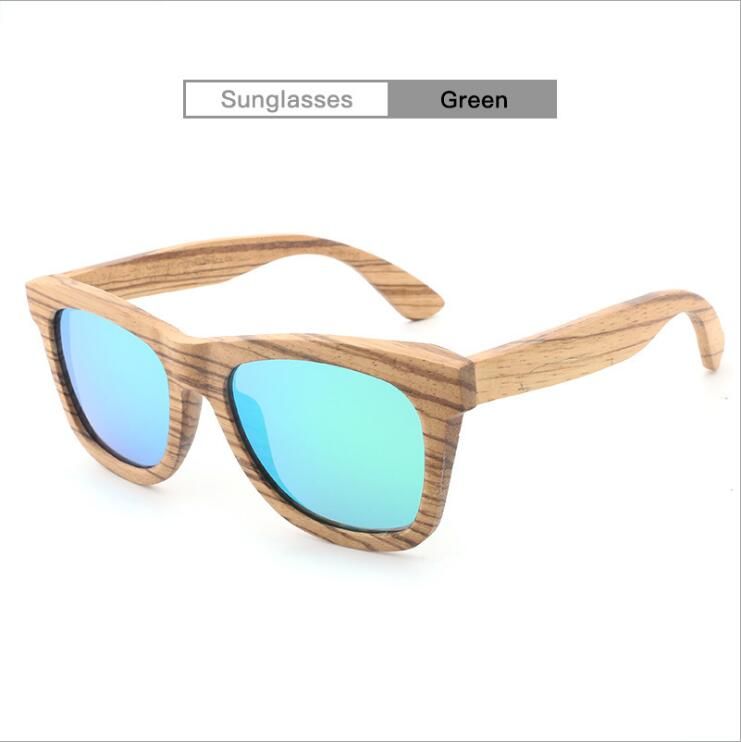 Venta al mayor Madera hecha a mano Gafas de sol polarizadas Cuadradas de madera de