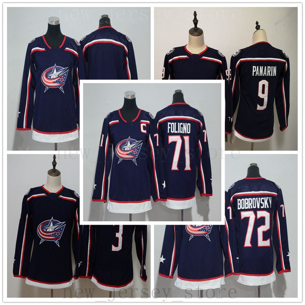 kids blue jackets jersey