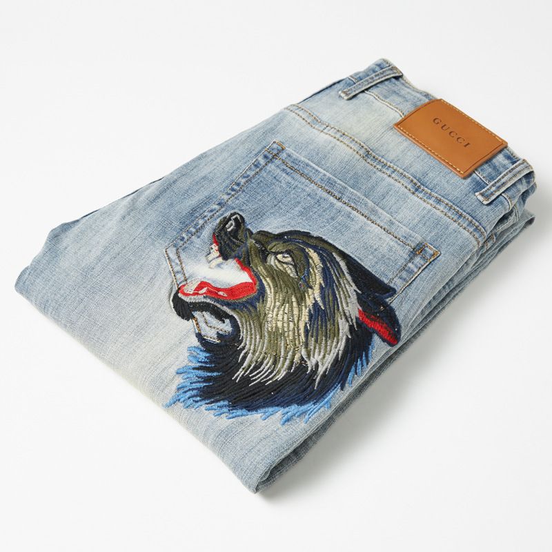 gucci wolf jeans