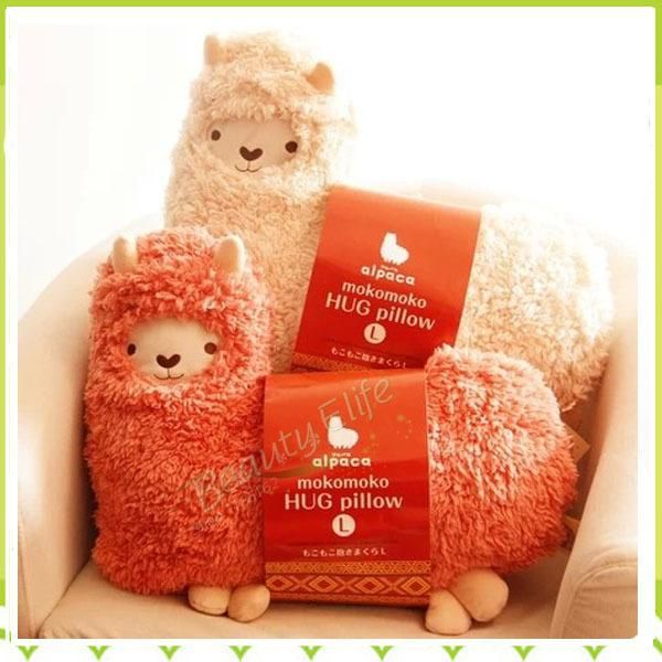 2019 Wholesale Bolster Toy Aunt Merry Mokomoko Llama Alpaca Hug