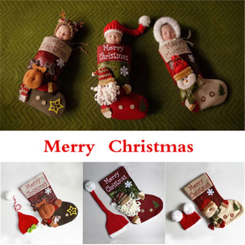 newborn christmas socks