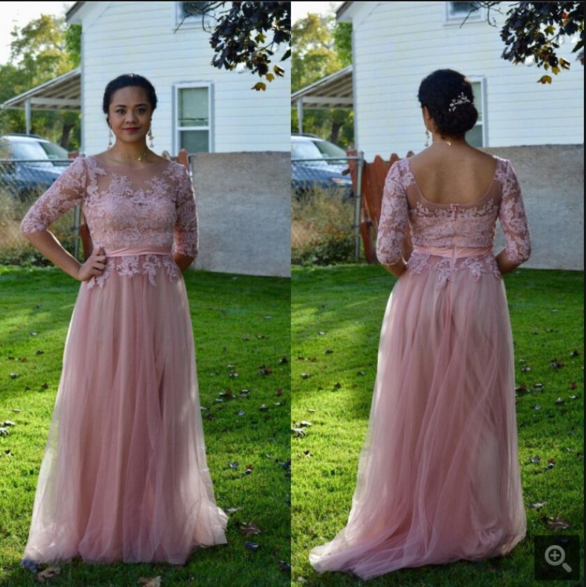 vestido meia manga festa