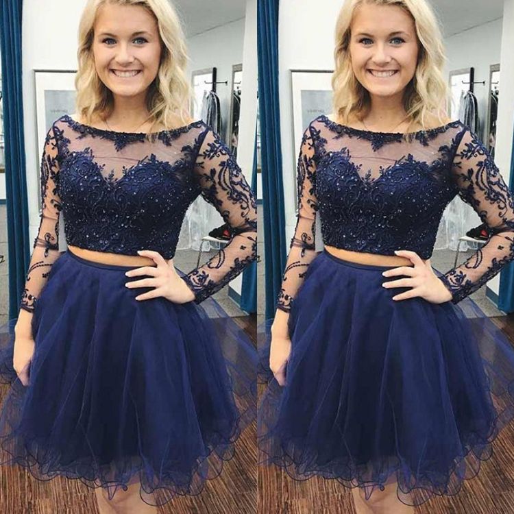 2 piece short formal dress