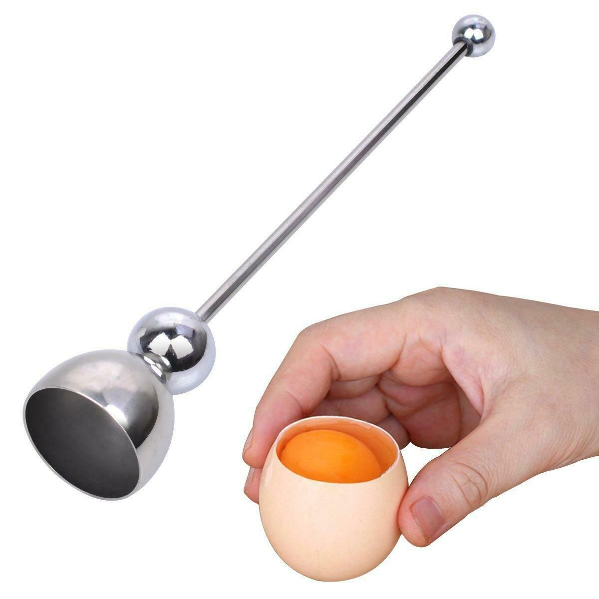 Herramienta de huevo creativa duradero huevo hervido Topper Shell abridor herramienta de la cocina cruda Herramienta de huevo creativa duradero huevo hervido Topper Shell abridor herramienta de la cocina cruda