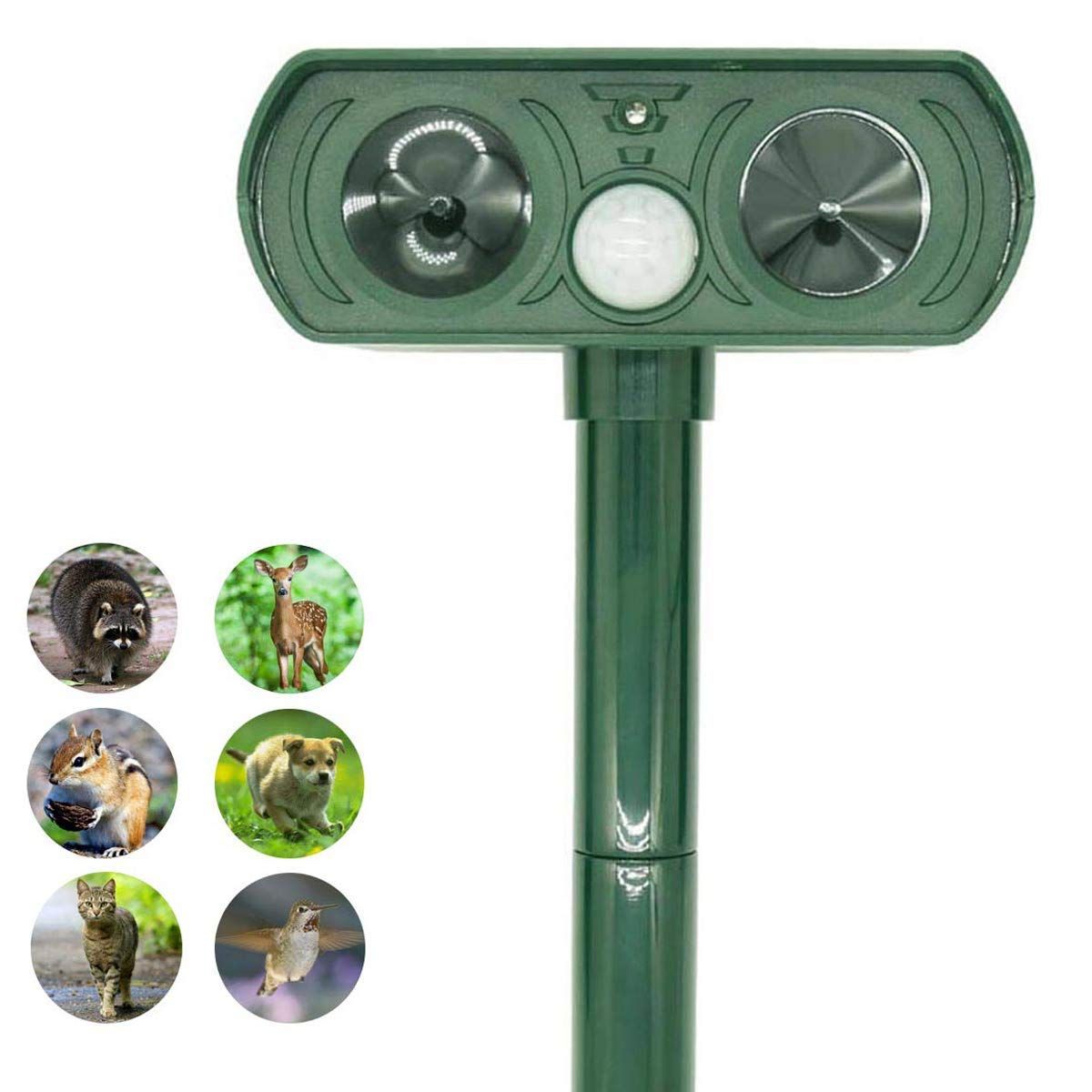 2020 Ultrasonic Animal Repeller, Solar Powered Repeller With Motion