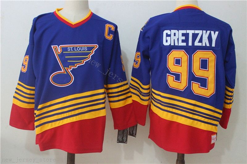 CCM Hero's Of Hockey Wayne Gretzky St. Louis Blues Jersey - Senior