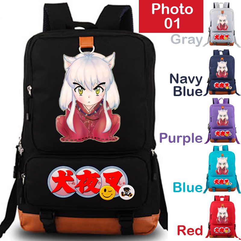 Declaración expandir pulgar Carteras escolares de dibujos animados para niños adolescentes Mochilas escolares de Inuyasha Bolsas de almacenamiento portátil Declaración expandir pulgar Carteras escolares de dibujos animados para niños adolescentes Mochilas escolares de Inuyasha Bolsas de almacenamiento portátil
