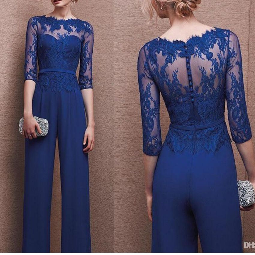 royal blue jumpsuit for wedding