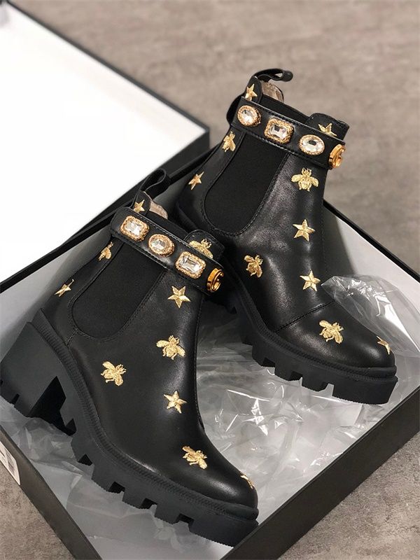 gucci bee and star boots