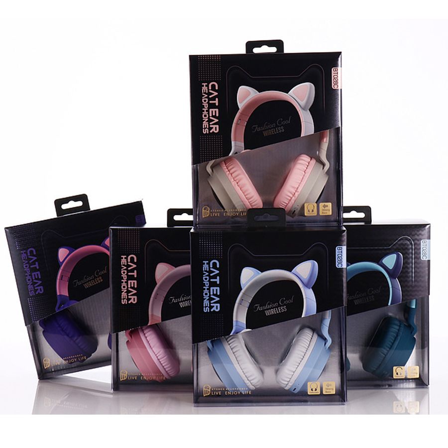 satin al yeni isik kulaklik bluetooth kulaklik cocuk kiz kedi kulaklar kablosuz bluetooth muzik sesi bluetooth 5 0 led isik tavsan tl121 82