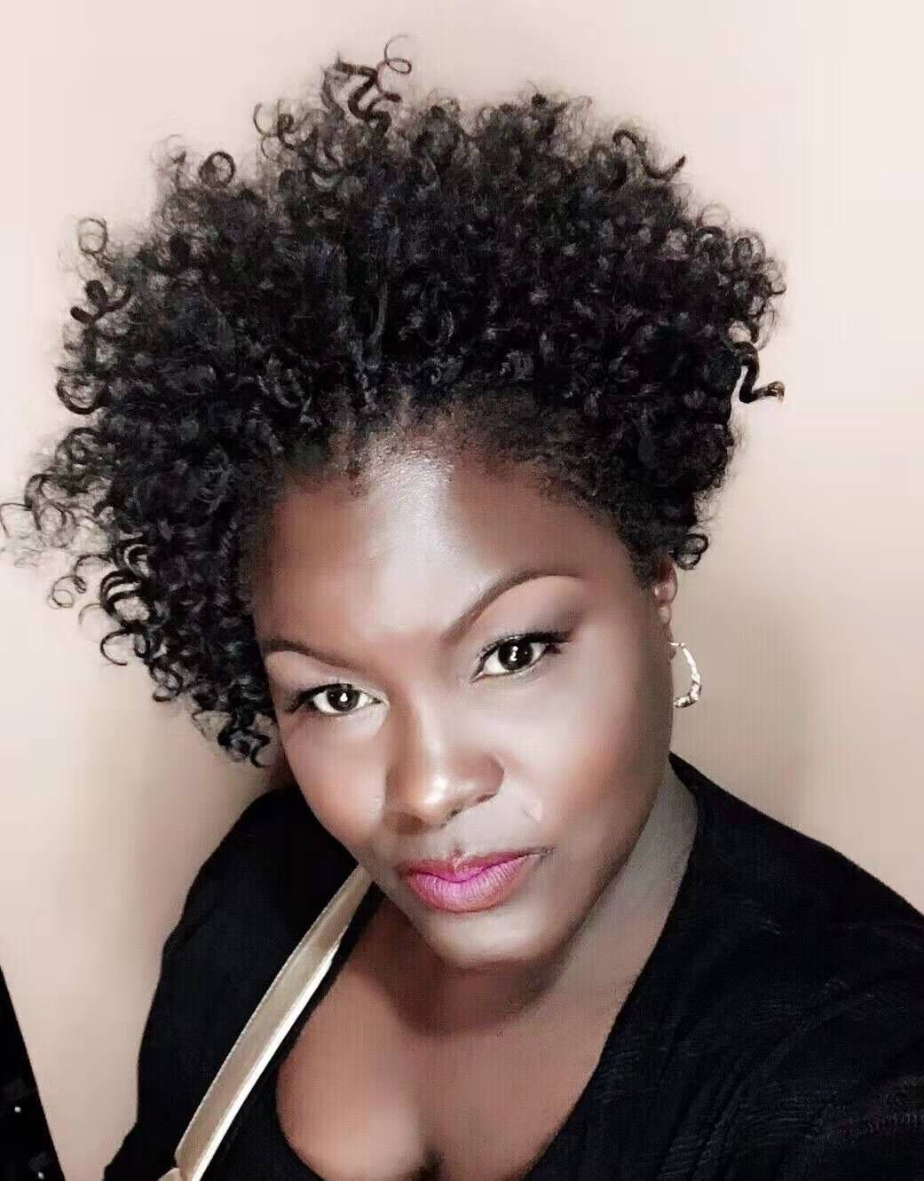 Short Crochet braids Ponytail Human Hair caribbean water wave Virgin Hair Ponytail Extensions 120g Afro puff Short Crochet braids Ponytail Human Hair caribbean water wave Virgin Hair Ponytail Extensions 120g Afro puff
