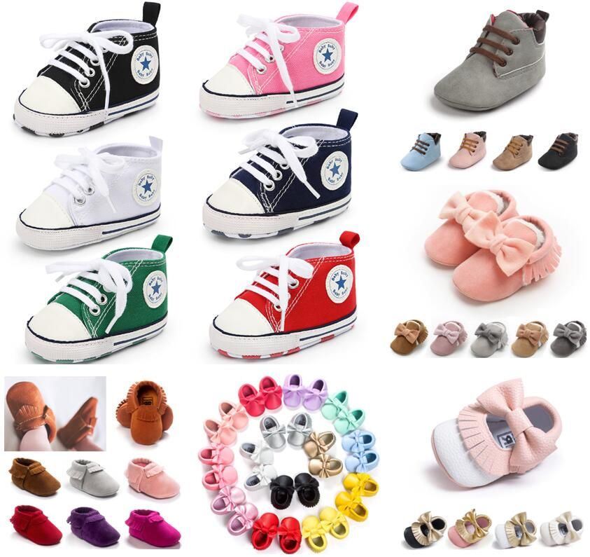 2019 New Spring Fashion Toddler First Walker 0-1 Years Old Baby Shoes Boys Shoes Sneaker Prewalker Canvas Sneaker Kawaii Shoes