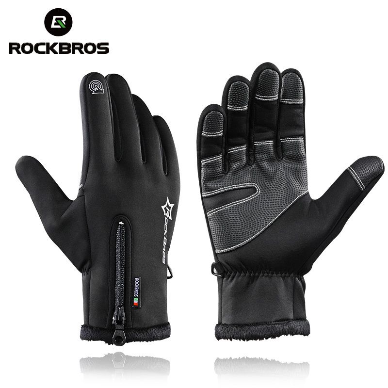 Thermal Warm Full Finger Waterproof Gloves Cycling Anti-Skid Touch Screen Cool