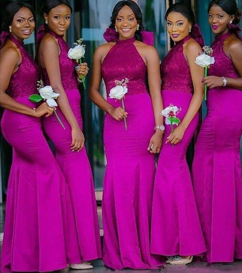 fuchsia bridesmaid dress