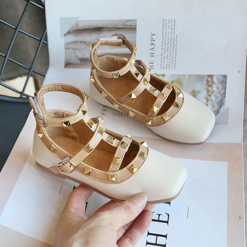 Fashion Rivet Girls Shoes Princess Roman Shoe Toddler Shoes Kids