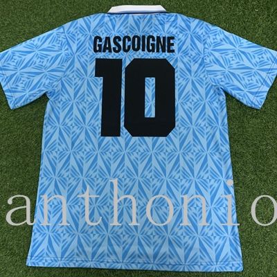 Lazio 1991-1992 Home Short-Sleeve Soccer Retro Gascoigne Jersey 