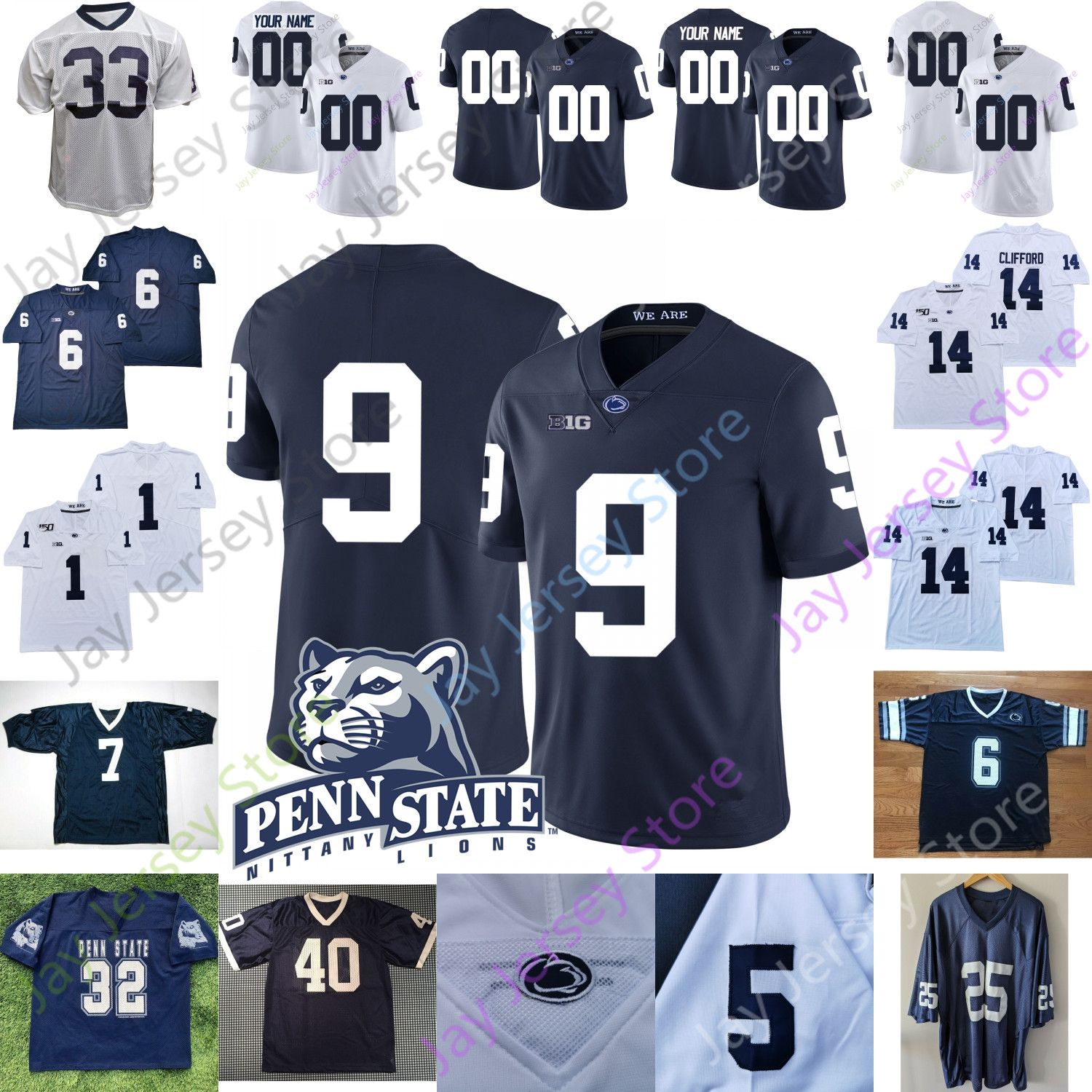 penn state custom jersey