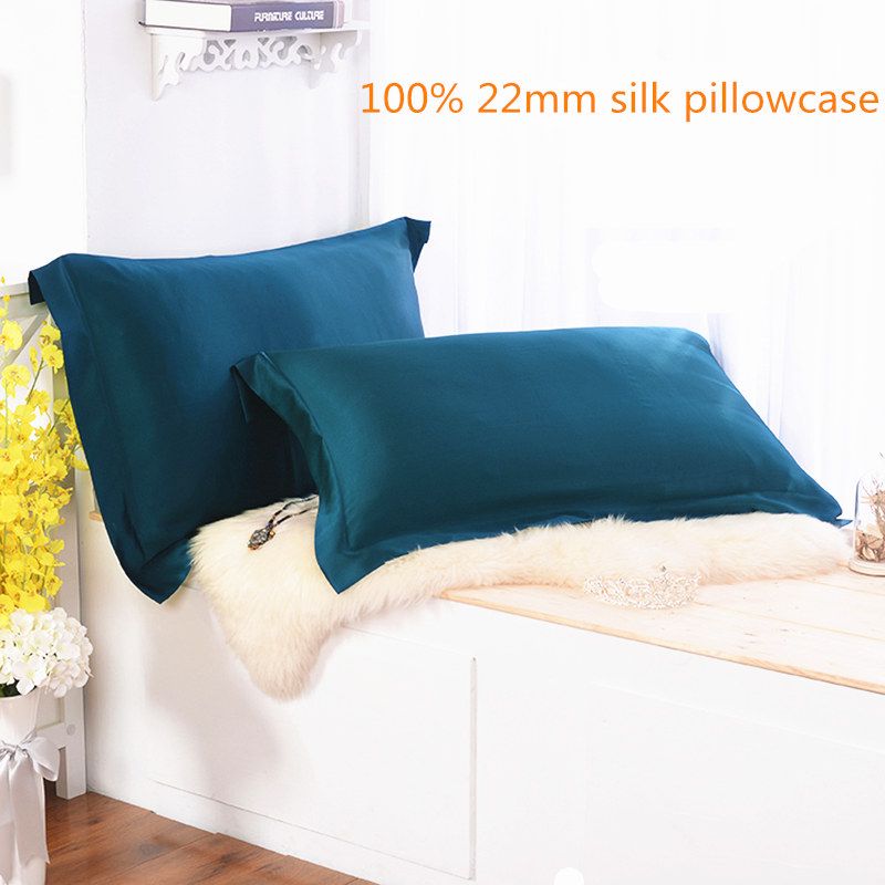 100 22mm Nature Envelope Silk Pillowcase Soft Pillow Cover