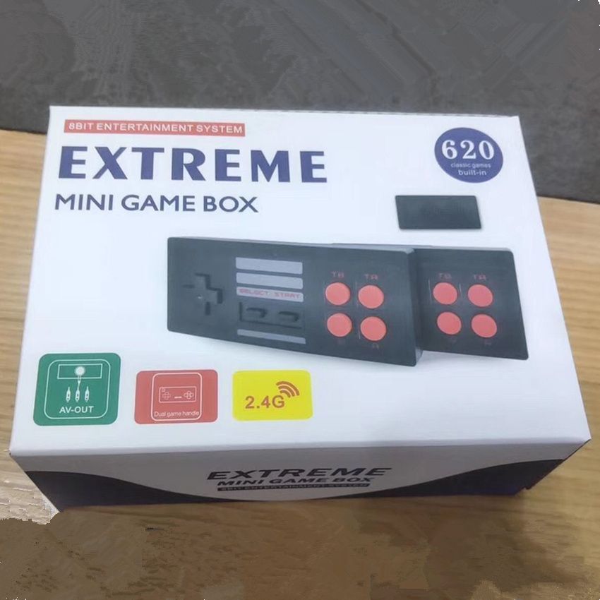 Compre Extreme Mini Juego De Nes Box 6 De Salida Av Tv Video Jugadores Del Juego 2 4g Inalambrica De Doble Gamepads Dos Jugadores De Mano Consola De 8 Bits De Sistema Sup
