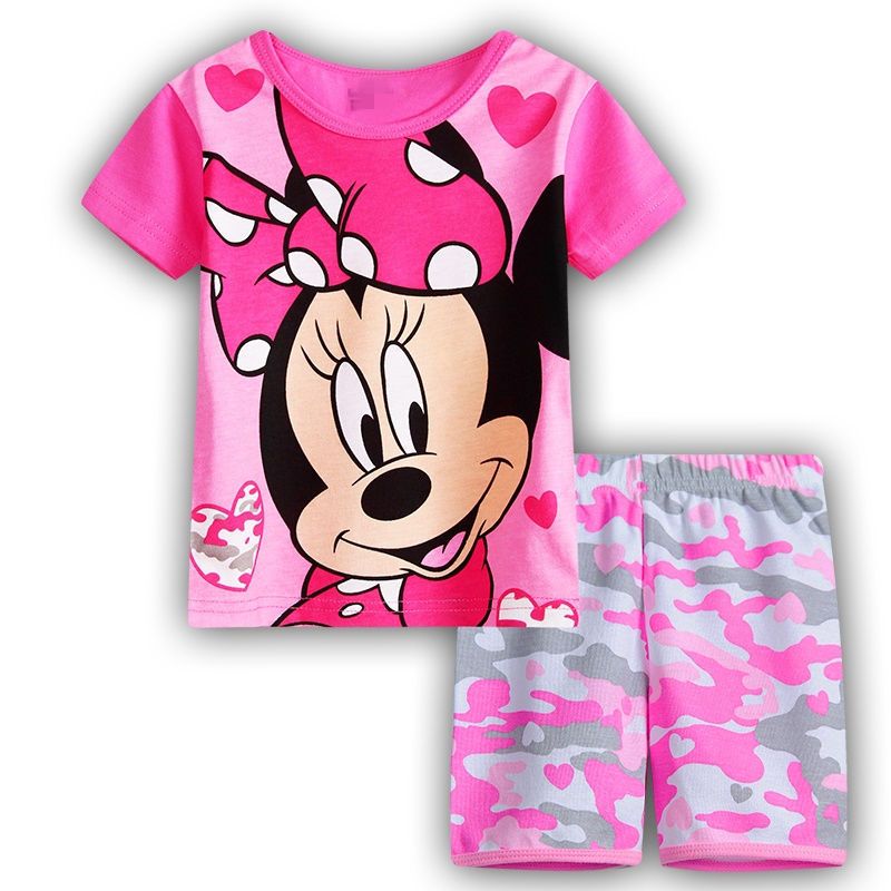 Childrens Pajamas Kids Short Sleeve Pijama Sleepwear Clothing Set 5 Years