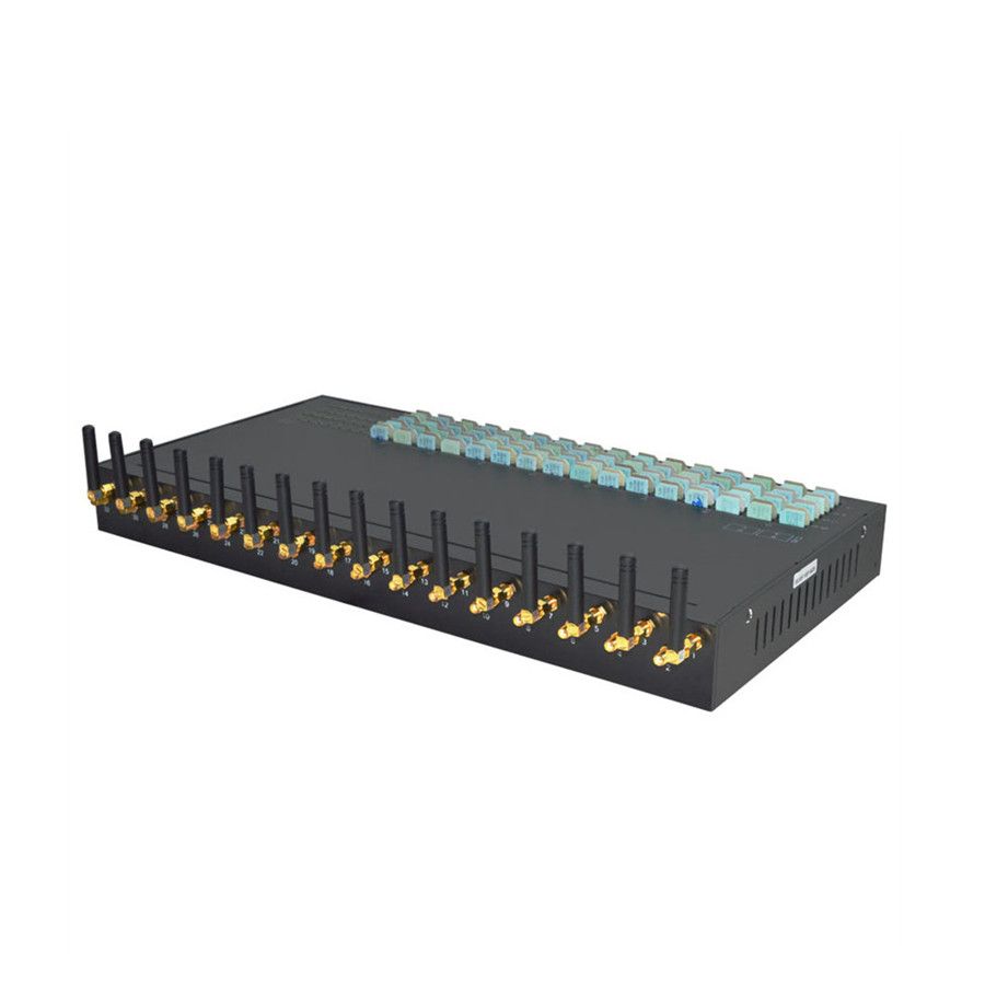 Hot SMPP HTTP Bulk SMS Machine 16 Ports 128 SIM Slots SMS Modem For