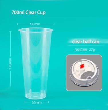 Clear Cup + Clear Cap