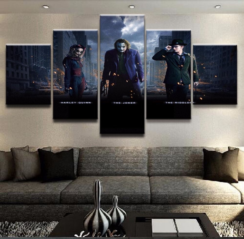 2020 The Dark Knight Movie Canvas Prints Wall Art Oil Painting Home Decor Unframed Framed From Wumami 17 94 Dhgate Com