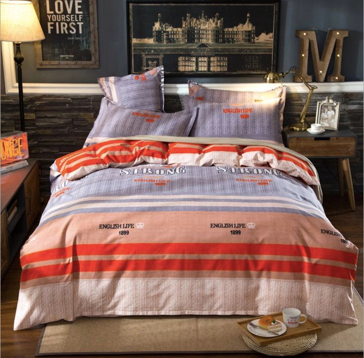 Winter Fashion Duvet Cover Set Bed Cotton Linens Pillowcase