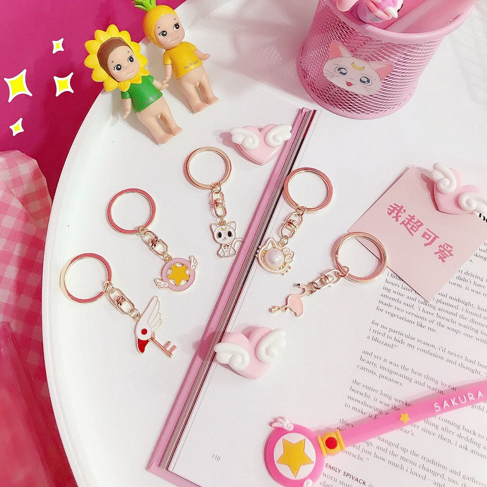 2020 11designs Mix Cute Girl Heart Keychain Cute Creative Key Hanging