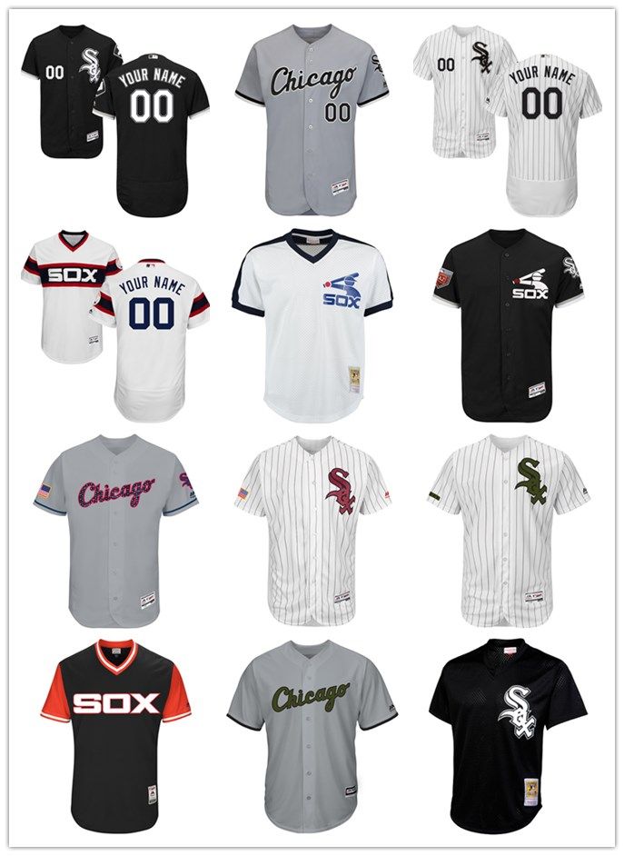 blank white sox jersey