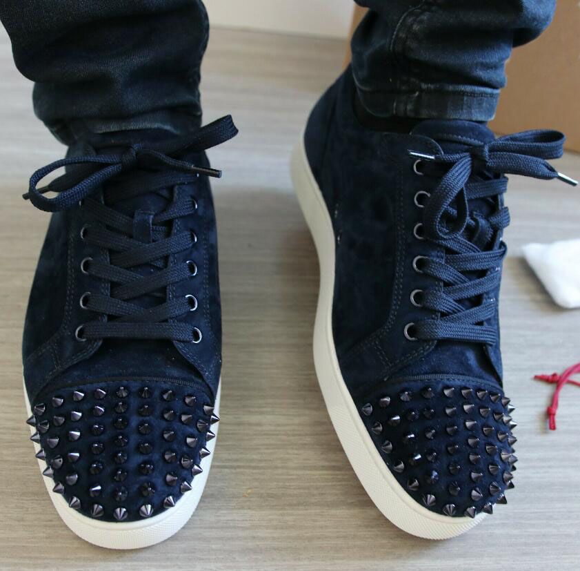 Navy blue red bottoms mens Clearance