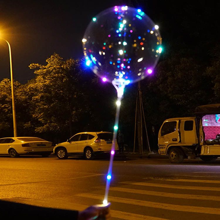 compre led bobo globos caliente blanco rosa azul 20 pulgadas globos de helio transparente con luces de cadena globos led luz de la navidad a 1 21