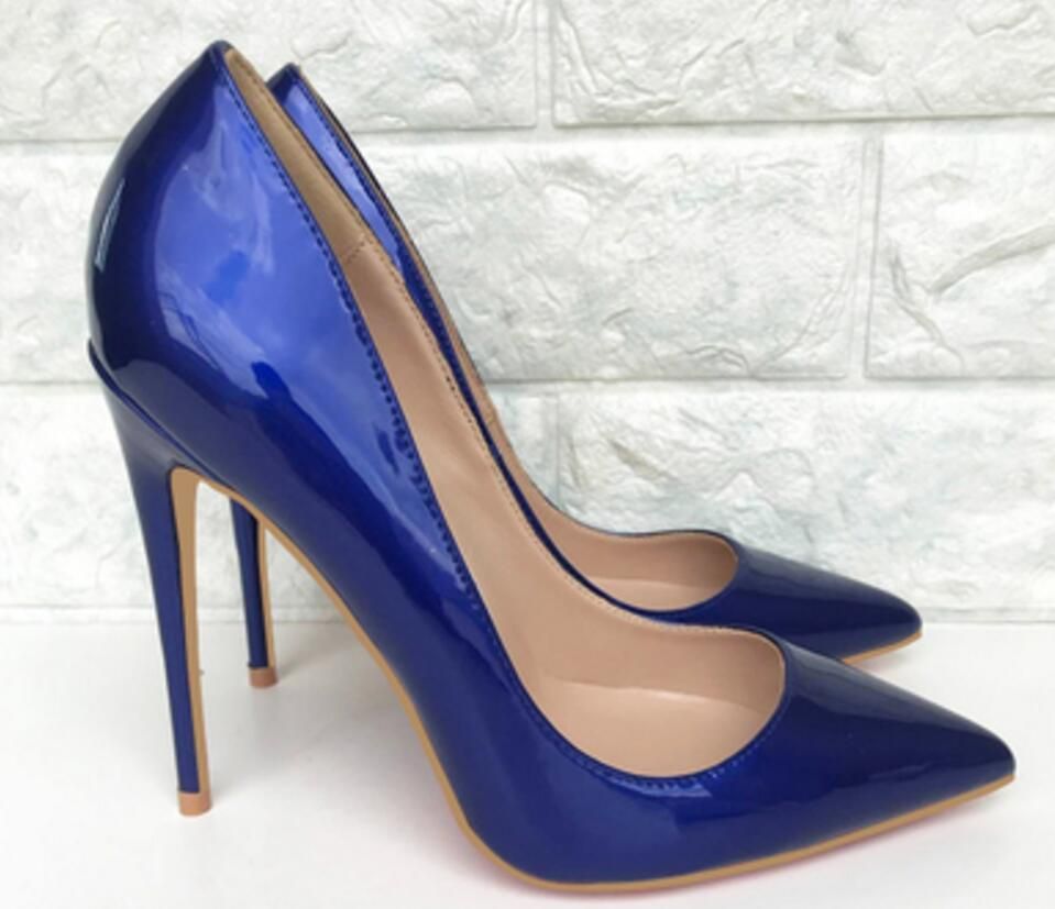 royal blue patent leather shoes
