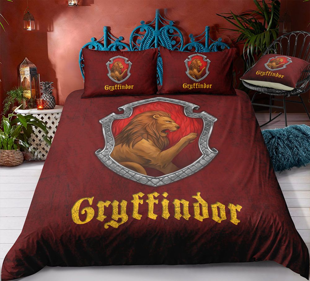 Thumbedding Harry Potter Bedding Set Lion Magic Design Duvet Cover