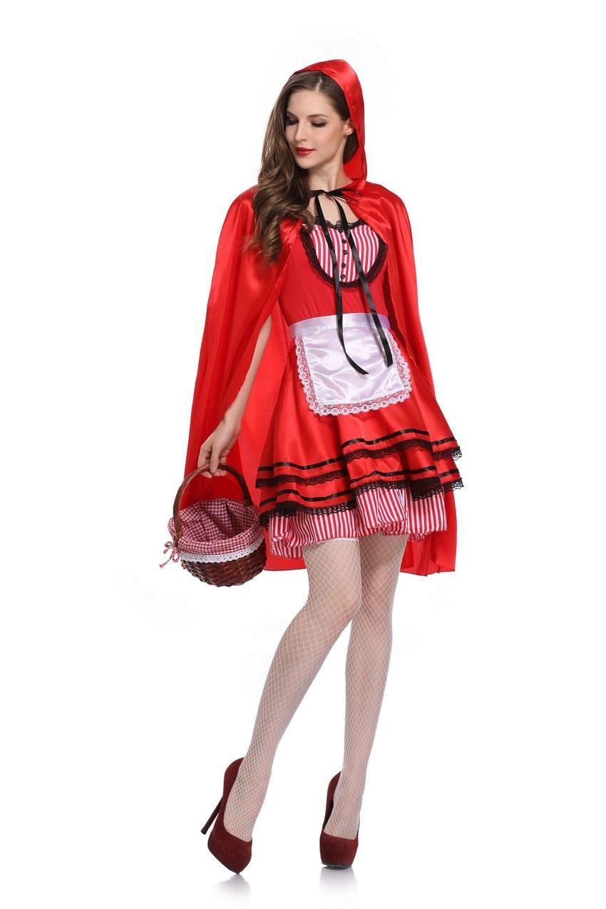 red dress with hood