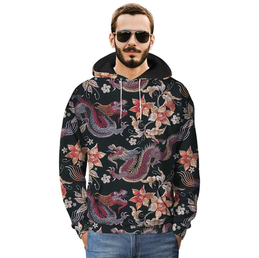 Hombres Mujeres Suéter Sudadera Con Capucha Estampada Suelta Hombres Mujeres Suéter Sudadera Con Capucha Estampada Suelta