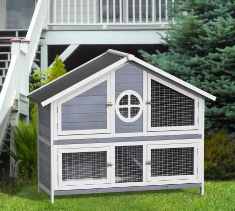 easy clean rabbit hutch