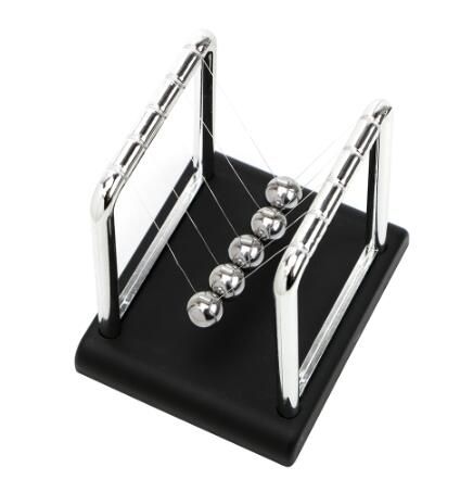 Newtons Cradle Desk Table Decor Metal Pendulum Ball Newton Ball