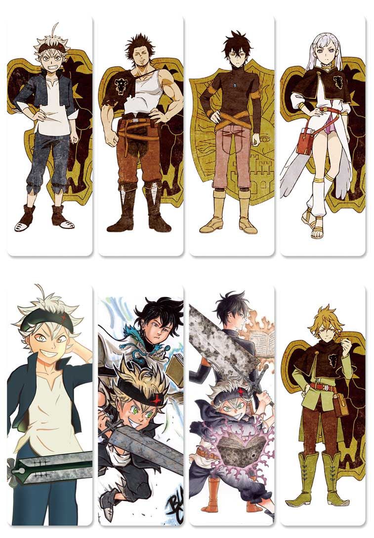 2020 Black Clover Fashion Desk Accessories Anime Pvc Bookmark