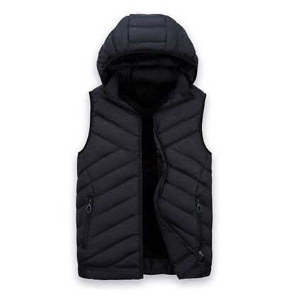 jacket without sleeves with hood