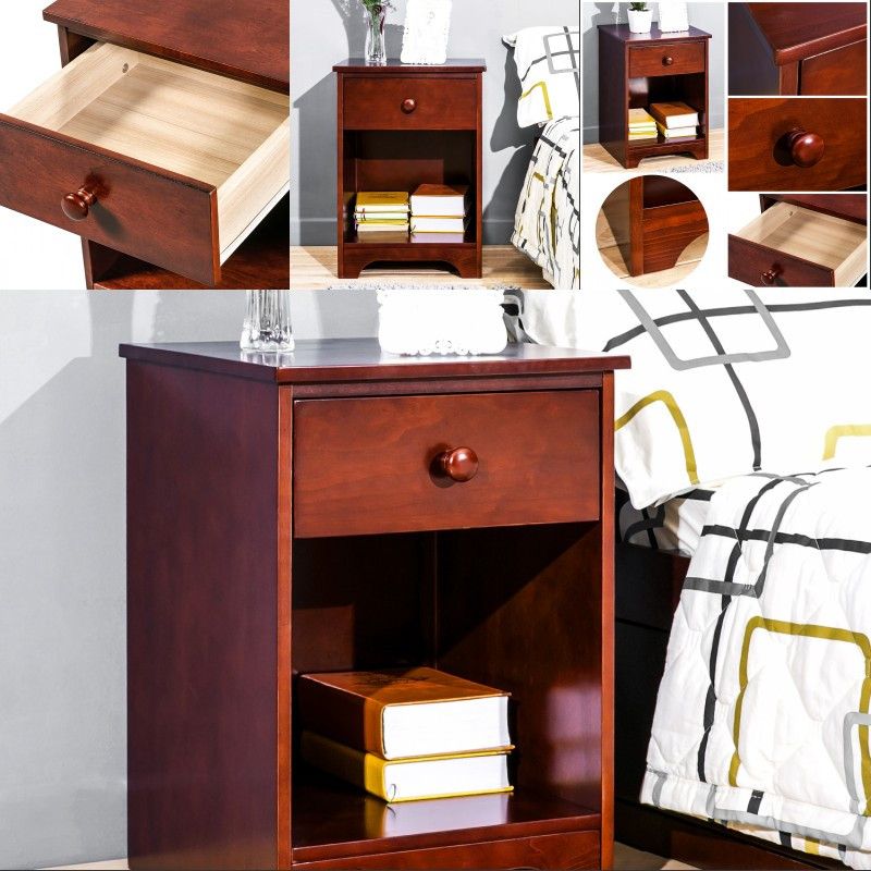 satin al ceviz ahsap accent masa gece yatak odasi depolama raf cekmece komidin basucu ile tablo yaninda standi tl409 37 dhgate comda