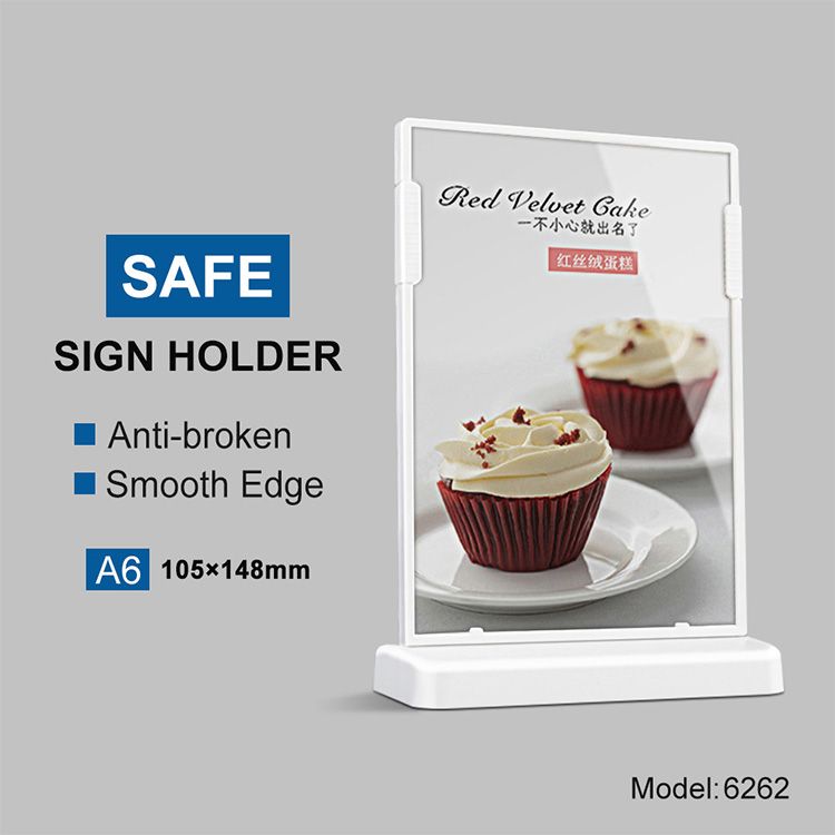 2020 Safe Plastic Restaurant Menu Sign Holder Price Tag Holders For