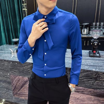camisa azul para hombre