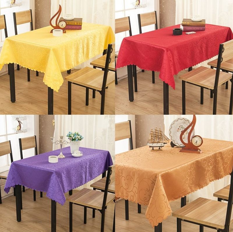 Desarmamiento Bocadillo Tienda Mantel de tela jacquard rectangular para la decoración de bodas Cubiertas de mesa para fiestas en Desarmamiento Bocadillo Tienda Mantel de tela jacquard rectangular para la decoración de bodas Cubiertas de mesa para fiestas en