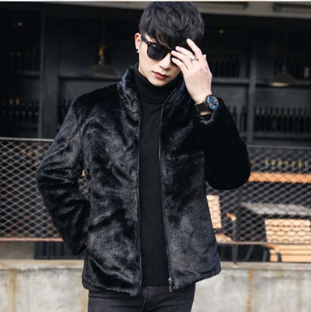 short black faux leather jacket