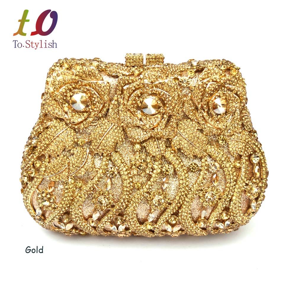 rose gold prom bag